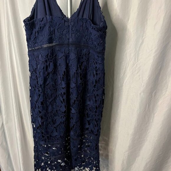 ASTR The Label Navy Lace Midi Dress XL - Picture 11 of 11
